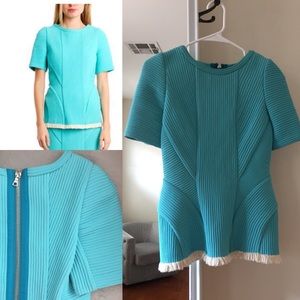 3.1 Phillip Lim shirt, blue, zip back, heavy